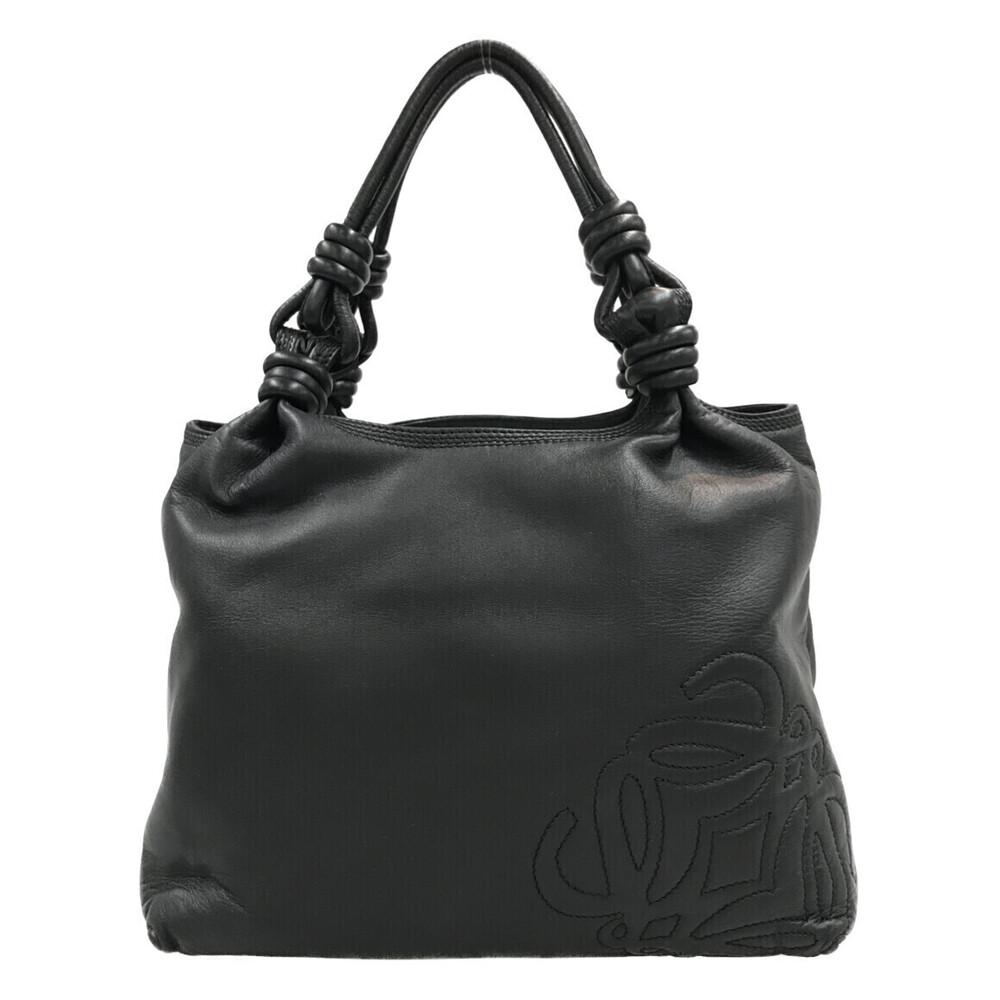 Loewe Anagram nappa leather hobo bag Black